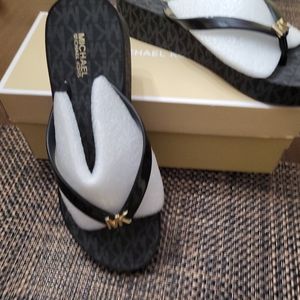 Michael kors wedge flip flop